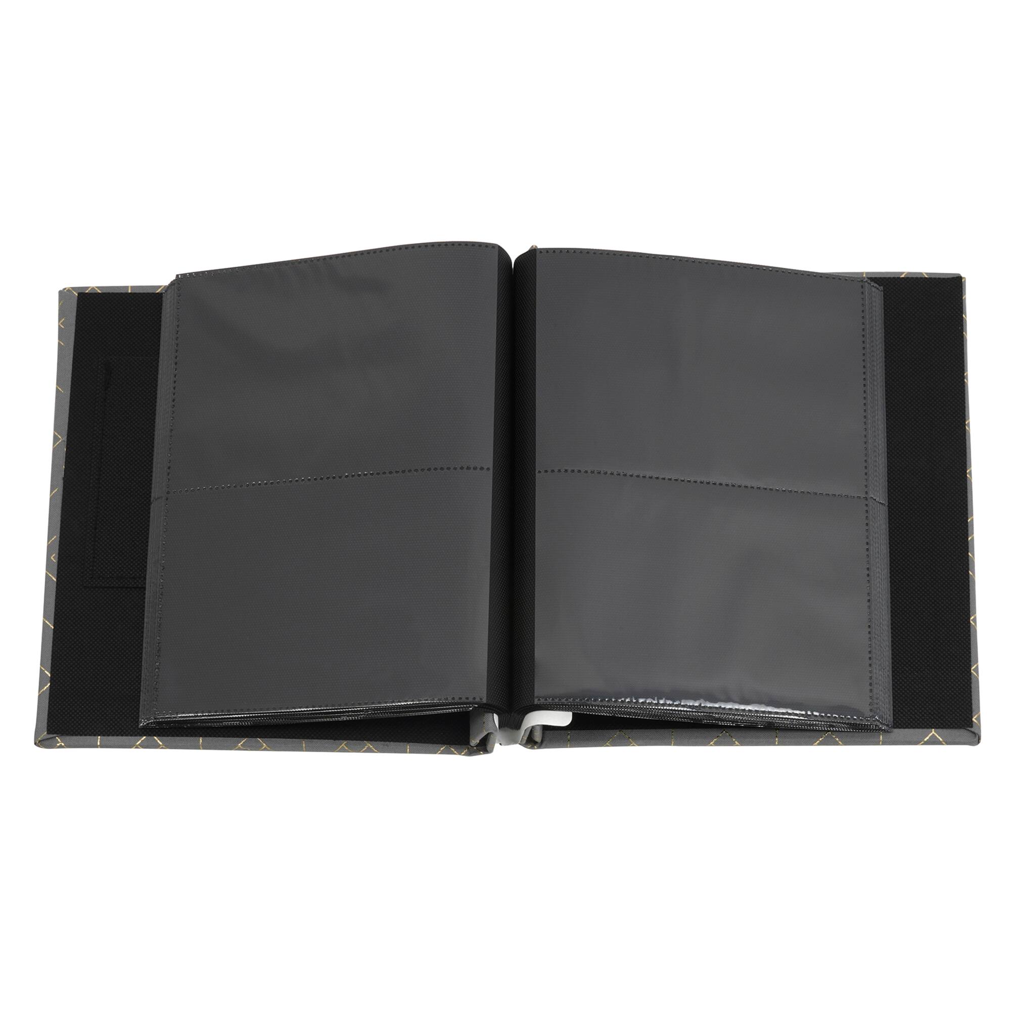 6 Pack: Gray Geometric 2-Up Photo Album by Recollections™